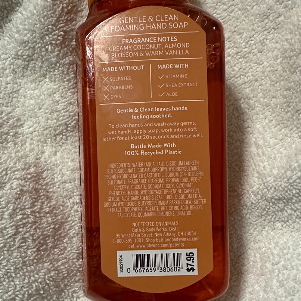 NEW! 🌞White Barn Santorini Coast Foaming Hand Soap - Vibrant Orange - Picture 6 of 7